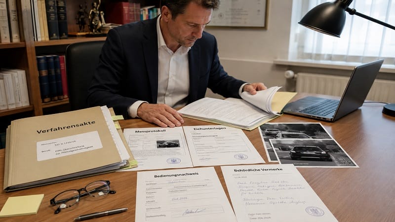 Anwalt für Verkehrsrecht nutzt Akteneinsicht
